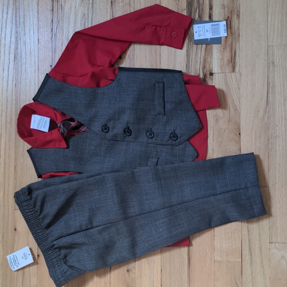 Boys 3T 4 piece dress outfit